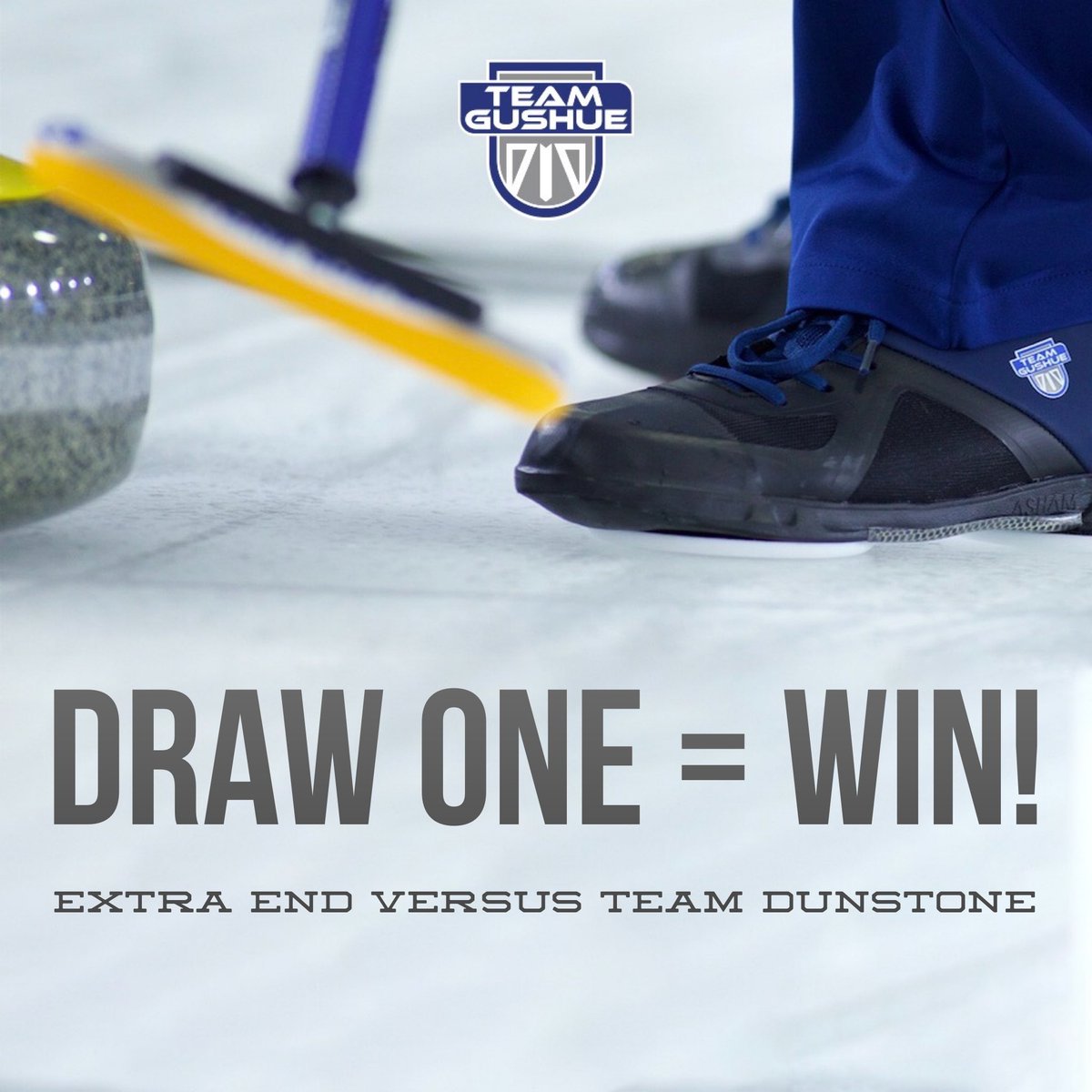 TeamGushue's tweet photo. GSOC Masters is underway, first matchup under our belts and after an extra end we gain our first win. #teamgushue #GSOCMasters https://t.co/jXL1T9wejC