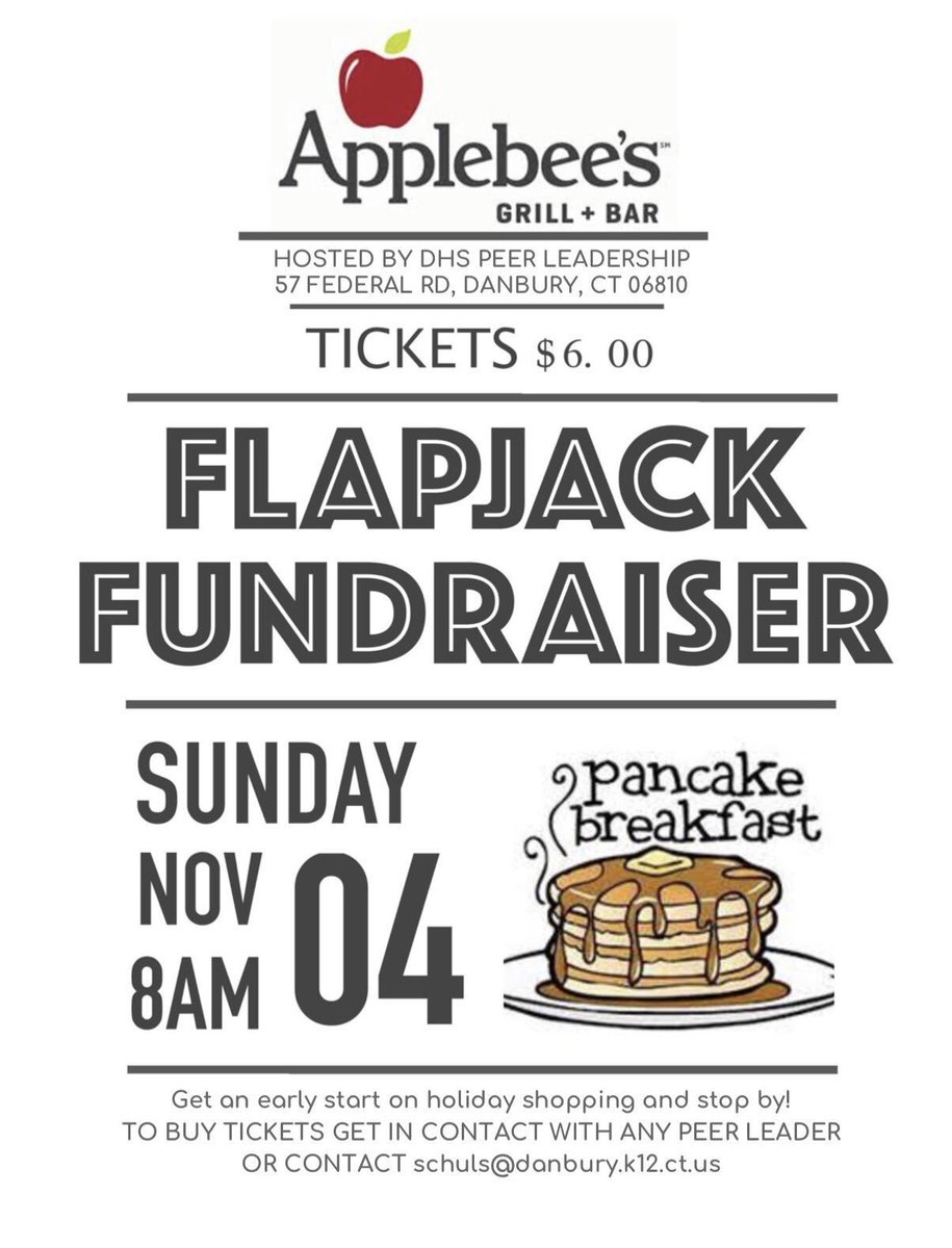 DHSPeerLeaders's tweet photo. Our first event of the year is our Flapjack Fundraiser, all are welcome and the proceeds go to DHS Peer Leadership! There are only 12 days left to buy a ticket from any peer leader or Mrs. Schullery in room C338. https://t.co/O6C6gmYmep