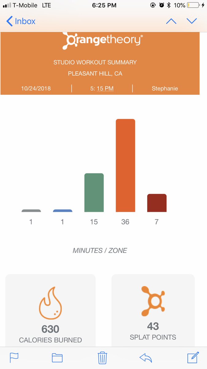 marlaay's tweet image. 1 out of 5 days ✅ for hell week . @orangetheory #OTFHellWeek #otf #burpeeHell 💀 #keepburning 🔥