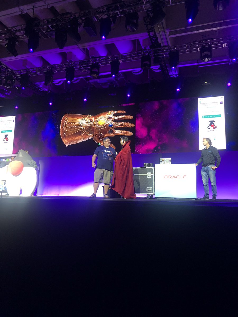 mayareyes23's tweet photo. #OracleCodeOne keynote in the #Marvel universe 😂 hilarious! https://t.co/6Jc5I9S0dA