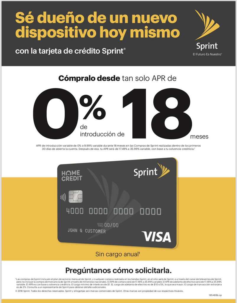 analove7's tweet photo. Ven a obtener #FaBoolusDeals con nuestra tarjeta de crédito #Sprint 💳@sprintstore293 #WaterfordLakes #Orlando #Cambiate #Ilimitado #NoCostoAnual @CreditAnna https://t.co/YCHtjCrjkD