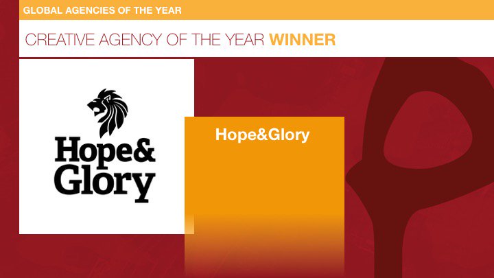 Provoke_News's tweet photo. #GlobalSABRE18 Winner: Creative Agency of the Year - @HopeandGloryPR https://t.co/CyDC31hR2E
