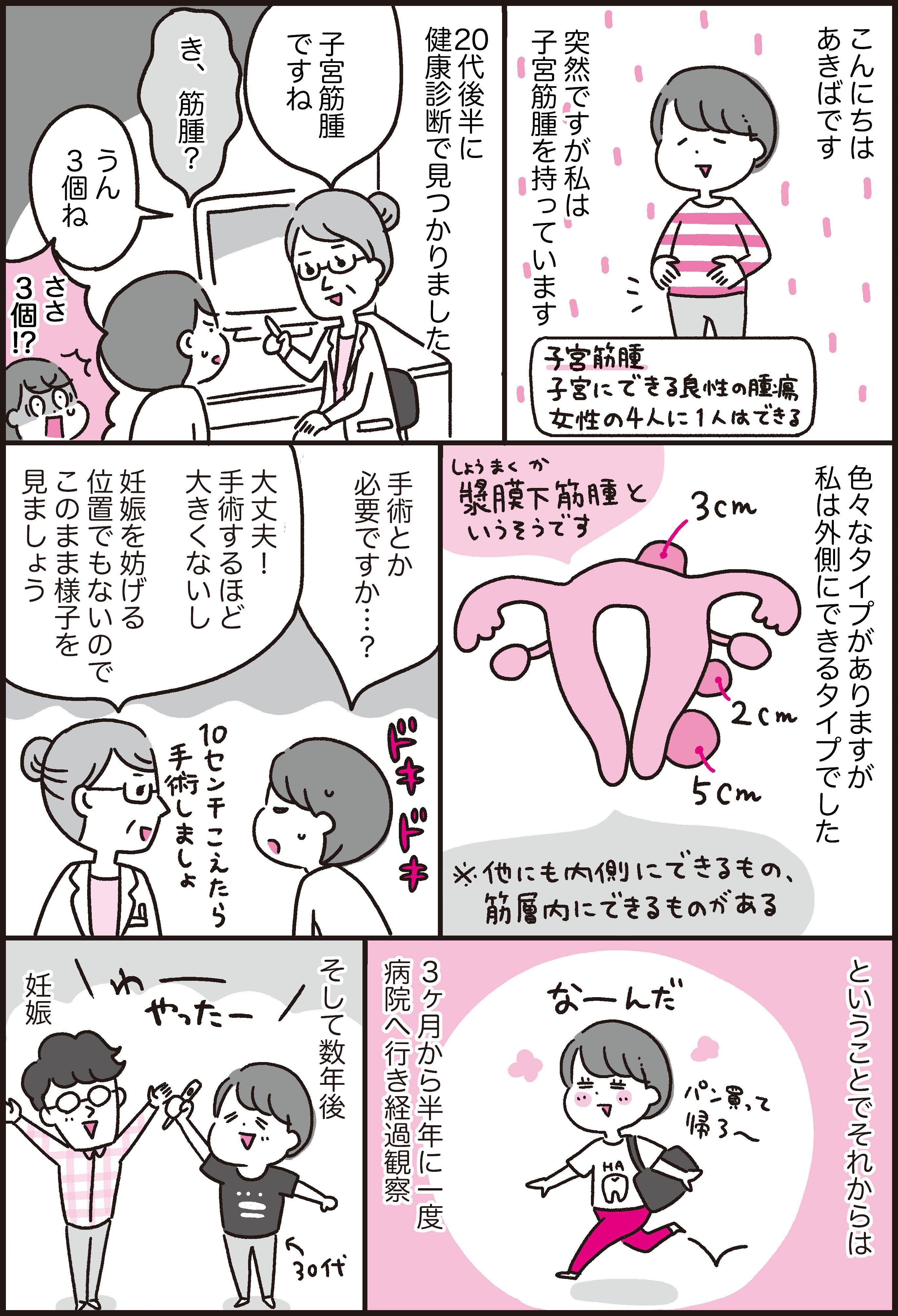 あきばさやか 子宮筋腫合併妊娠 筋腫の変性痛で入院した話