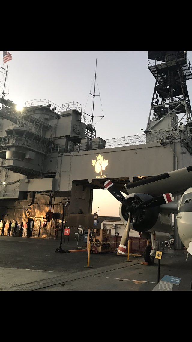 CSN at the ASN aboard the #ussmidway in San Diego .great venue and event ! Thanks @FilPicci  for all your hard work making this happen #CSNinAmerica #asnkidneyweek
