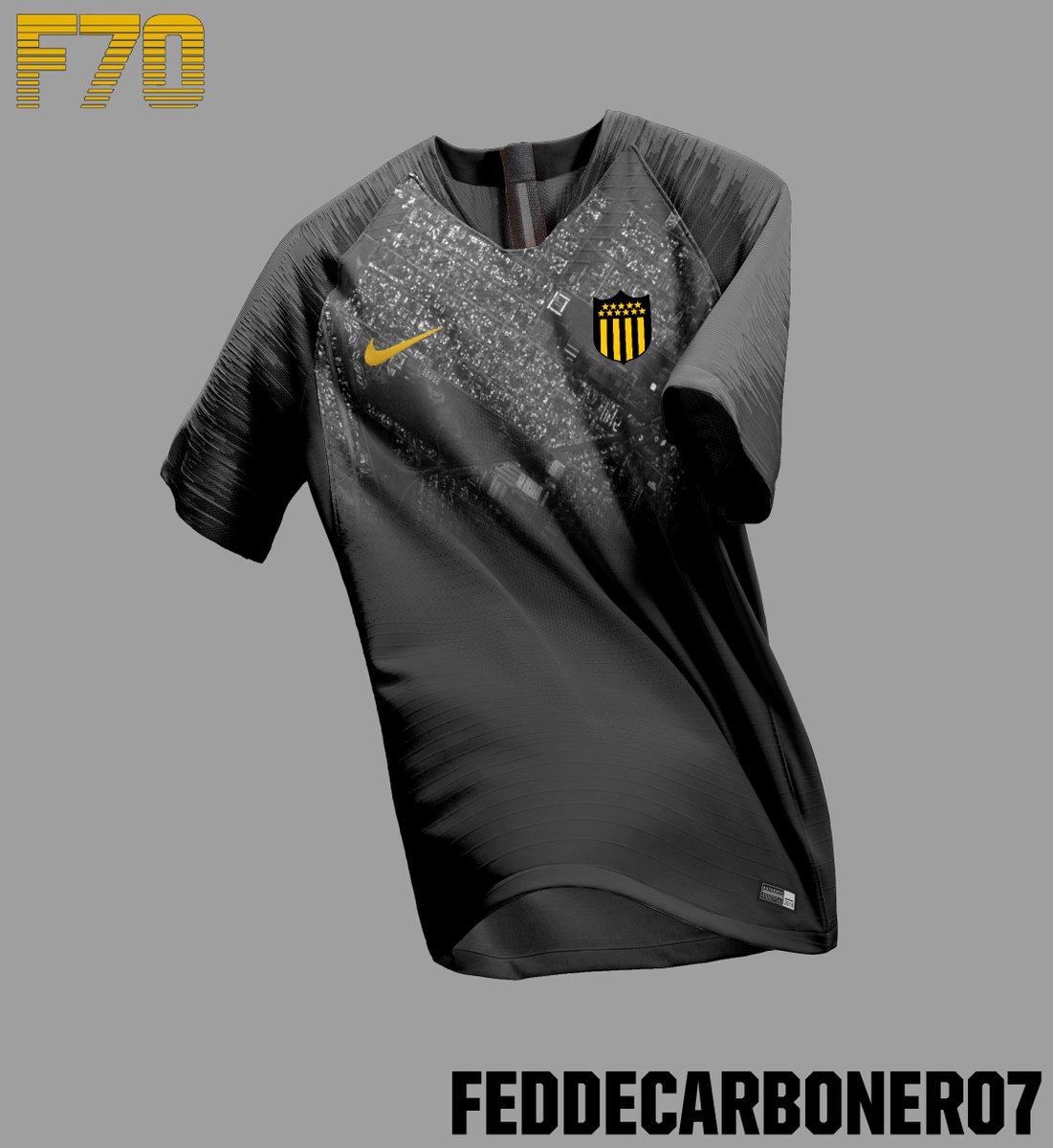 Fedde70 on Twitter: "Diseño rápido. Peñarol x Nike Lo que se ve en la es la vista aérea del Barrio Peñarol. No se de quien es el mockup. https://t.co/5ONrRYcaig" / Twitter