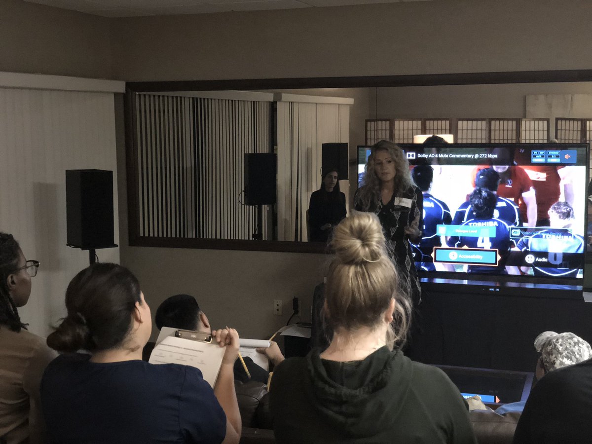 whague's tweet photo. Our first night in the lab testing ATSC 3.0 features w/consumers. @PHXNextGenTV #ATSC3 #PearlTV @Magid_Insights https://t.co/KtNqZuD3f2