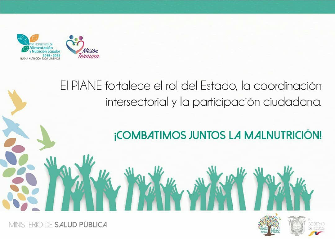 AMAGOSNFC's tweet photo. Plan Intersectorial de Alimentación y Nutrición Ecuador 2018-2025 (Piane), objetivo fundamental  alcanzar adecuada nutrición durante todo ciclo de vida, brindando atención integral, una de las metas al 2021 reducir del 24,8% al 14,8% prevalencia de desnutrición crónica.

#AMAGOS https://t.co/CEDhUxQJrW
