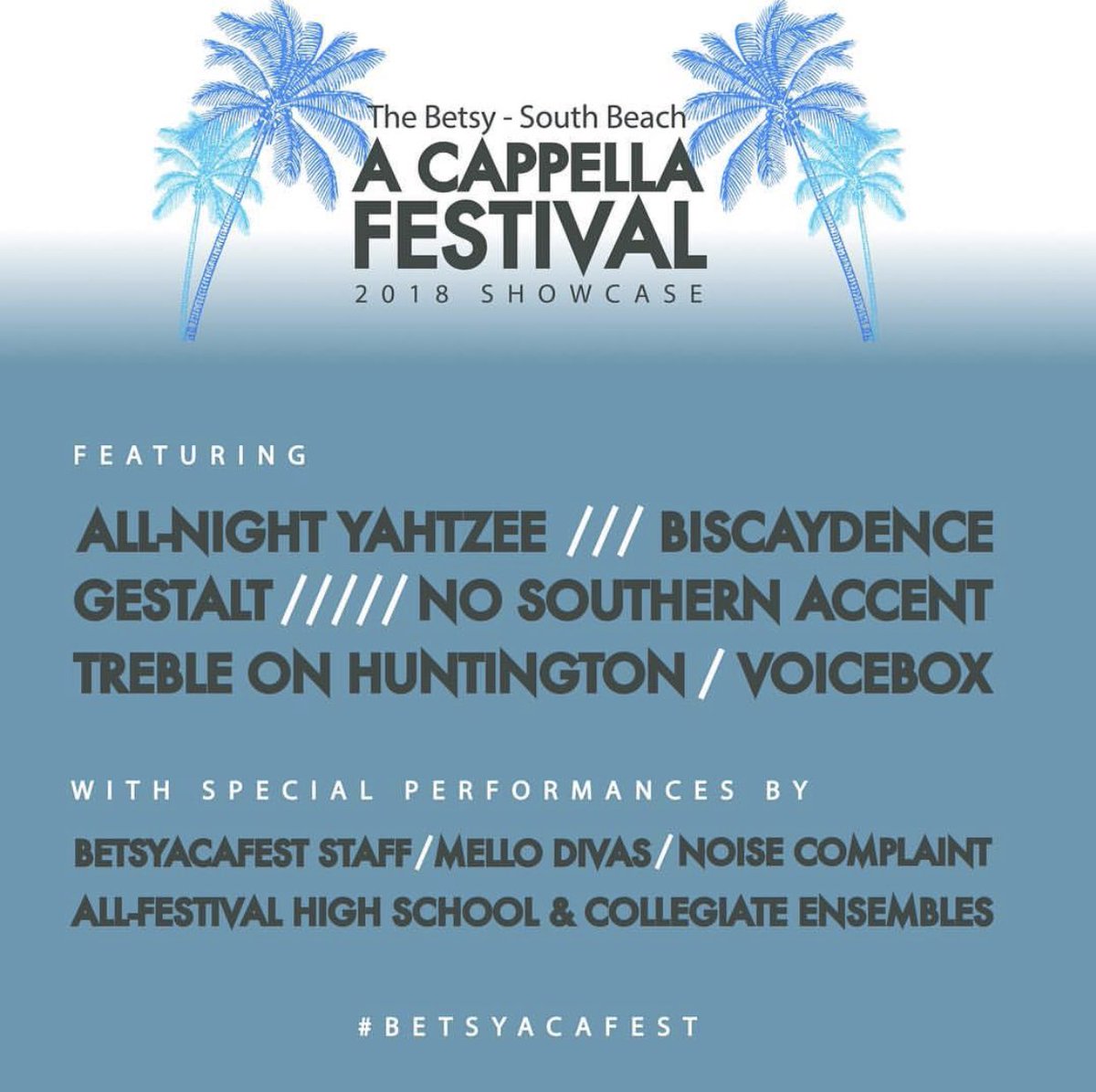 BerkeleyDivas's tweet photo. SO excited to announce that we will be performing at the @BetsyAcaFest !!! We cannot wait !! #betsyacafest 💙👠 https://t.co/gBn7JJMFKV