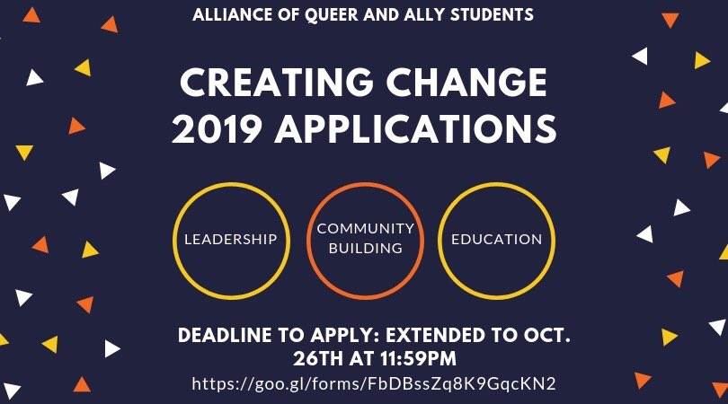 AllianceMSU (@alliancemsu) on Twitter photo Hey everyone! We’re extending the deadline to Friday October 26th, 11:59 pm. You’ve still got time to apply! Hey everyone! We’re extending the deadline to Friday October 26th, 11:59 pm. You’ve still got time to apply!