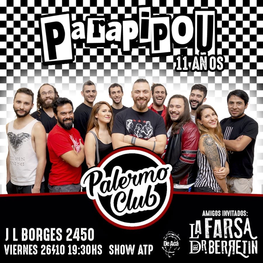 ATENCIÓN! CAMBIO DE LUGAR!
X cuestiones de producción el show se muda a Palermo Club -Borges 2450.Las entradas anticipadas SON VÁLIDAS! MISMO HORARIO,MISMAS ENTRADAS,MISMA FIESTA! Quienes aún no tengan entrada, ponemos a disposición un remanente en puerta! Los esperamos!!!
