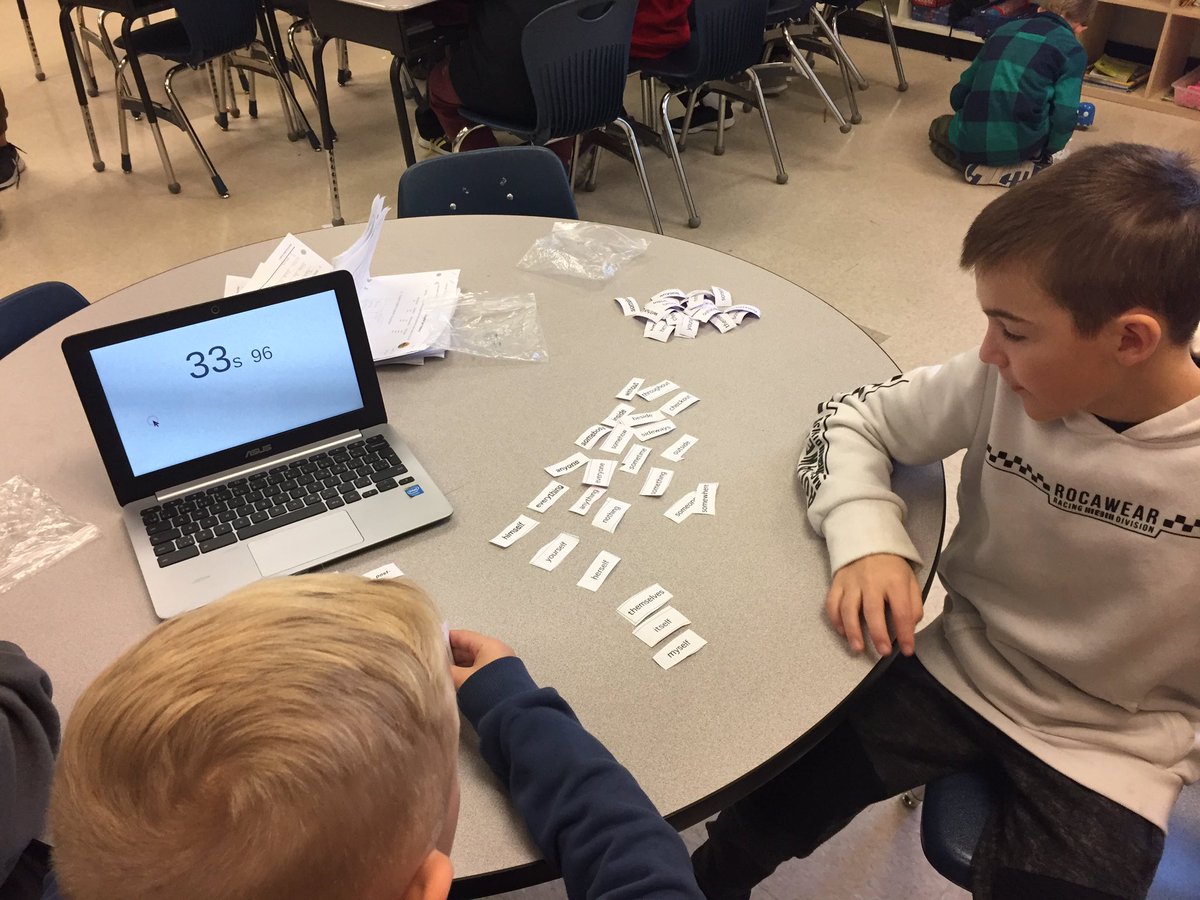 norminton5dn's tweet photo. Speed Sort, Blind Sort and Rainbow Words in our word work this morning! #whfelementary #eipsteaches https://t.co/4MZ5tbe6zS