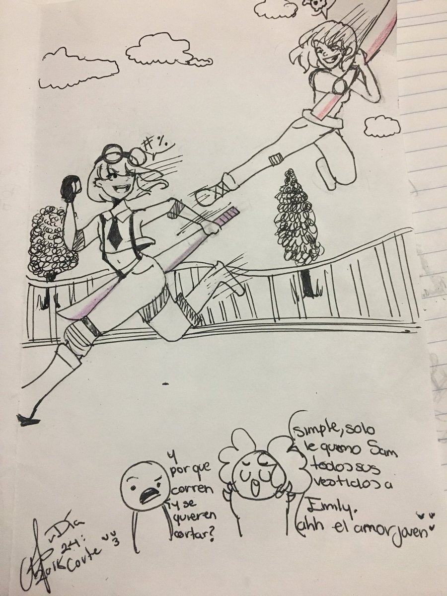 elgrangus09's tweet image. #Inktober2018 Día 24: corte
CORRE QUE TE CORTO!!!