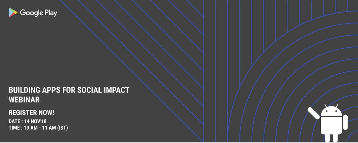 GoogleDevsIN's tweet photo. Building an app for a social cause? 

Google Play invites you to a webinar: Develop apps for Social Impact on 👉14th Nov
👉10 -11 am

Join us to hear best practices, insights, developer experiences and how to find success on Google Play! 

Register here - https://t.co/iC2kderGcO https://t.co/fkBTUXWZQy