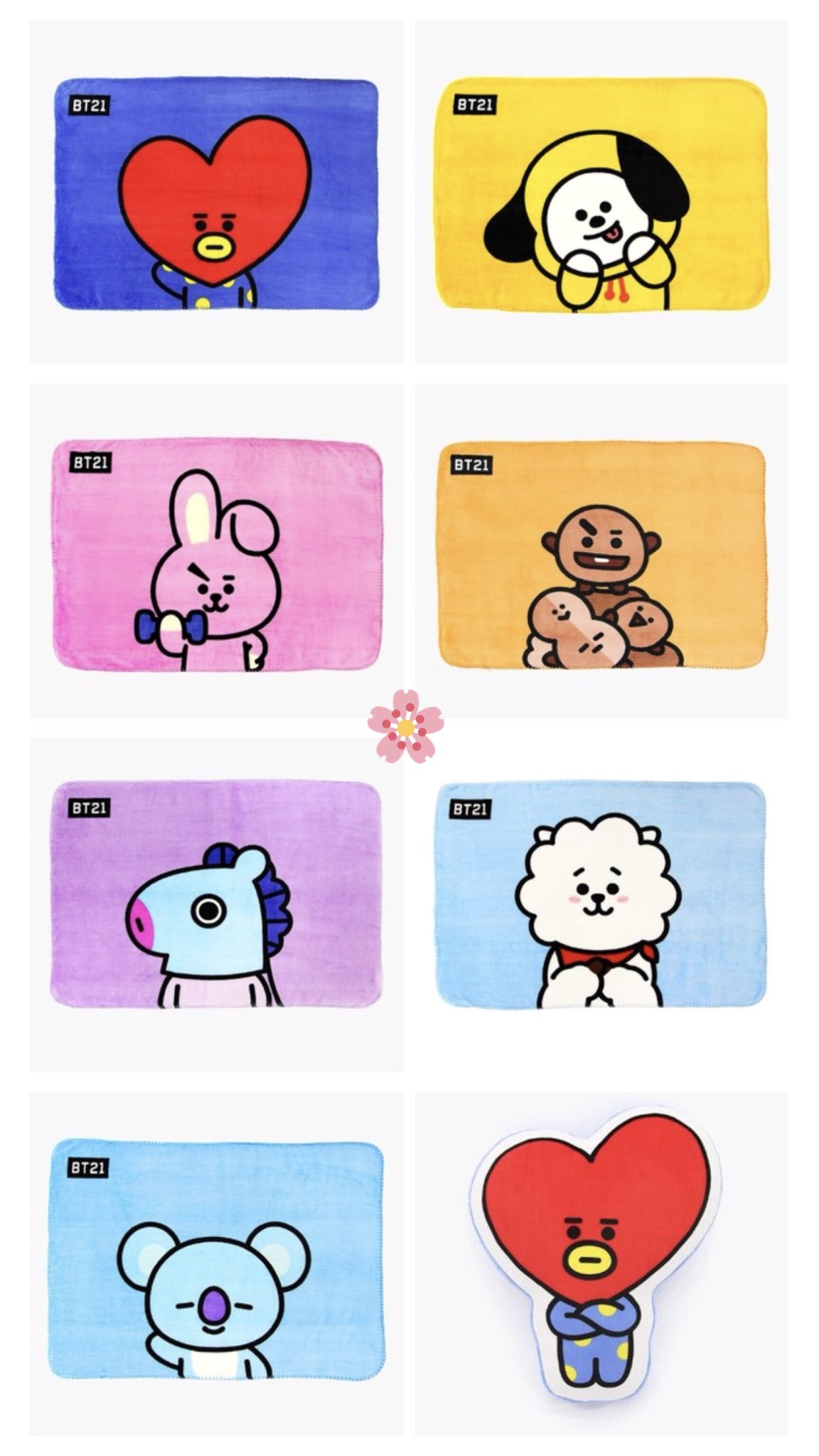 Flannel blanket online bt21