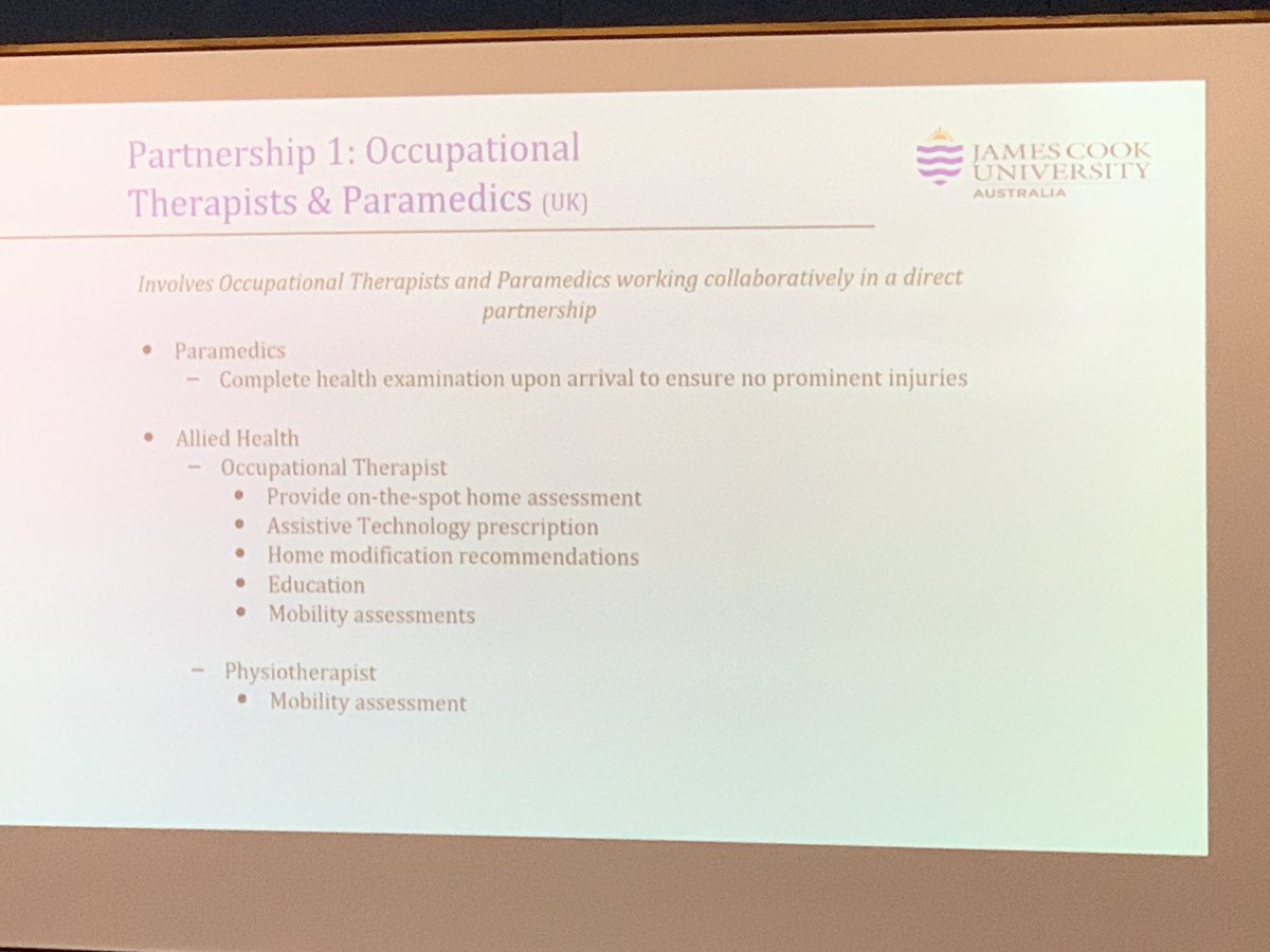 OTs and paramedics  #JCUOT2018