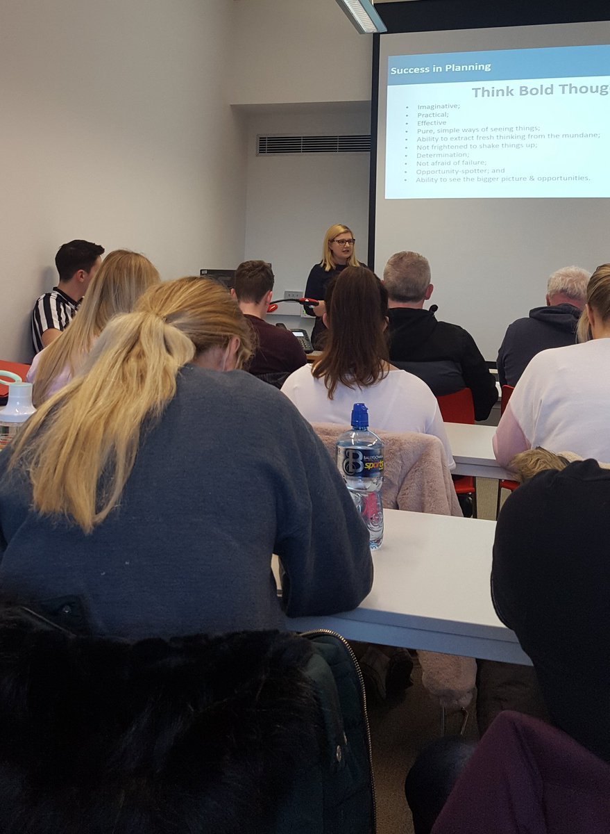 Another great business planning session for our @UlsterBizSchool #CAMUUBS and #IHMUUBS students. Thanks to @lara_goodall for her invaluable advice