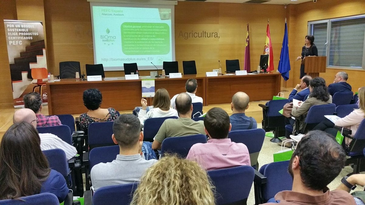 PEFCSpain's tweet image. Nuestra Secretaria General @AnaBNoriega habla de #bioeconomia como nuevo modelo de negocio y explica el proyecto #BiomasudPlus que estamos desarrollando para mejorar el sistema de certificación de calidad y sostenibilidad de las biomasas mediterráneas
#empleaverde