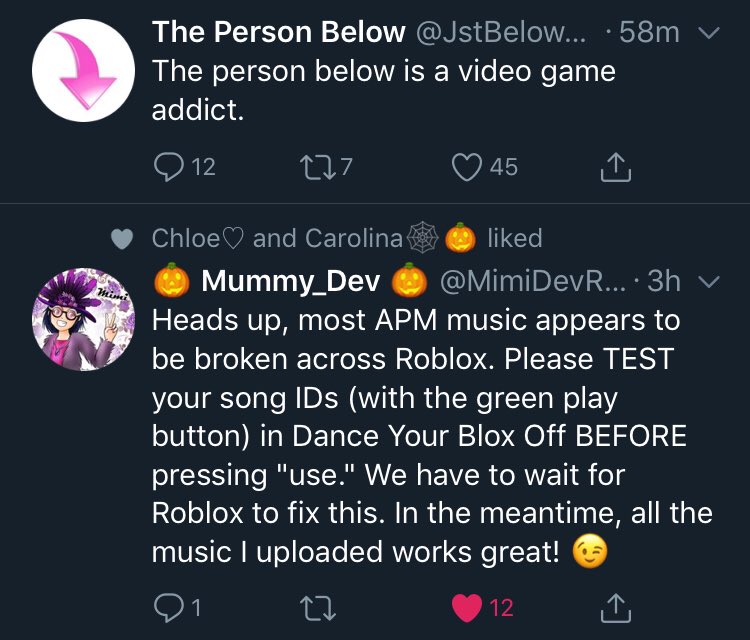 Mimidev Rdc2019 On Twitter Heads Up Most Apm Music - roblox off button Mimidev Rdc2019 On Twitter Heads Up Most Apm Music - roblox off button