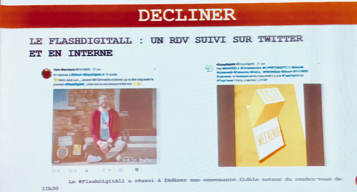 SANDDELA's tweet image. #BlendWebMix @FlashTweet cite son partenariat avec @BNPParibas #FlashDigitAll d’@EnjoyDigitAll pour montrer les déclinaisons possibles de son modèle, qui permettent de faire rayonner la #TransfoNum en externe mais aussi en interne des entreprises 😸