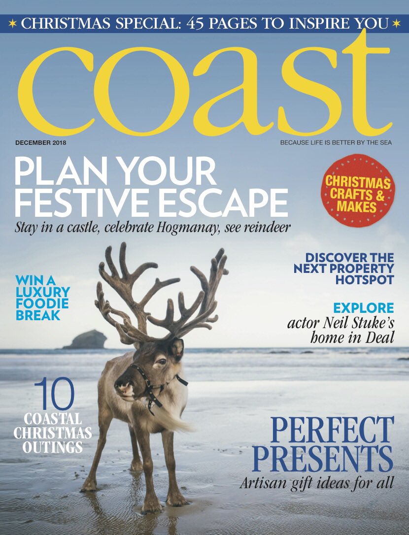 My December edition of <a href="/coastmag/">Coast Magazine UK</a> has arrived. On sale in shops from tomorrow. I have 2 makes features and the lovely Neil Stuke has his house featured.  <a href="/PastPostcard/">PostcardFromThePast</a> <a href="/anthology_the/">The Magpie Anthology</a> <a href="/MireilleGalinou/">Mireille Galinou</a> @LazyDaisyJones <a href="/joesbloggers/">Joe Blogs</a>