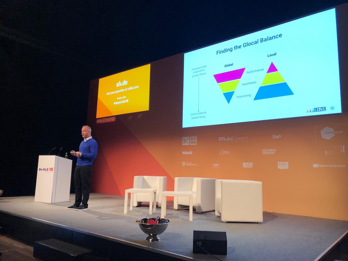 SCALE_Conf's tweet photo. Now in The Hall: welcome a “Glocal Hero”, Ralph Pighin, and find out how @deezerde takes a personalised approach to reach #music fans around the world 🎧 #MySCALE18 https://t.co/o7P1urnVnf