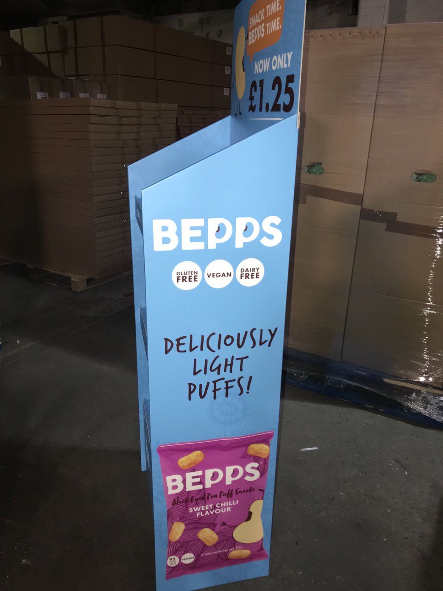 A low volume, trial run FSDU for BEPPS. Very eye-catching stand this one. #FSDU #ThursdayThoughts #design #bright #print
