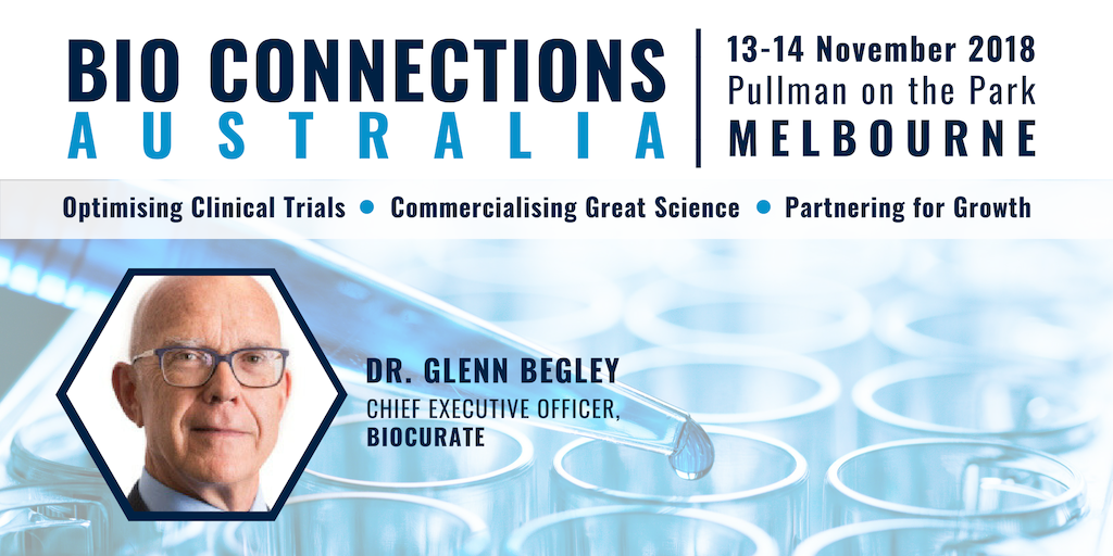 Our CEO, Dr C. Glenn Begley will be delivering a keynote address at #BioConnectionsAus, discussing the complex challenges and the required infrastructure and processes in turning academic discoveries into drugs. To register &amp; for more info, click ow.ly/vtNp30mjPrN
