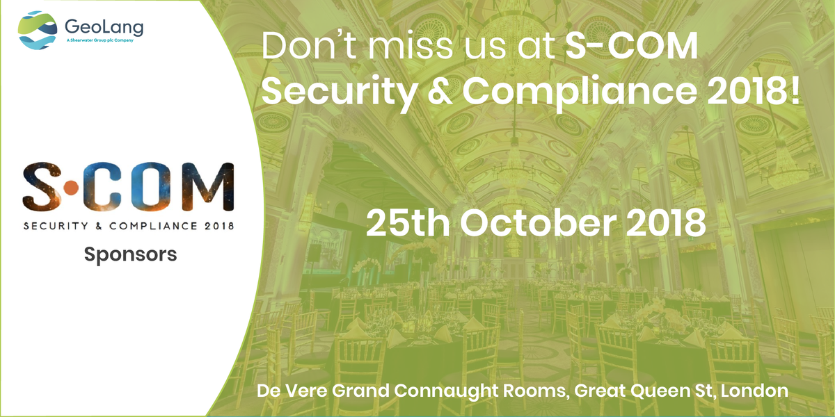 GeoLangLtd's tweet photo. The time has come! Today Team GeoLang will be attending #SCOM2018 in London. It’s going to be an excellent day full of great speakers, networking opportunities and much more! We look forward to seeing you there: https://t.co/EeUtNReKTQ @coretocloud https://t.co/cRLLi5G4ZW
