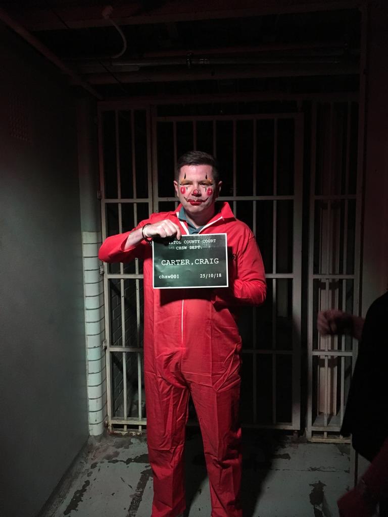 And so it begins...Our Ops Manager is being locked up today in aid of @CHSW. We need to raise £999 in order to get him out! Please show your support and donate here > uk.virginmoneygiving.com/CraigCarter17 #CHSWbail #FreeCraigCarter