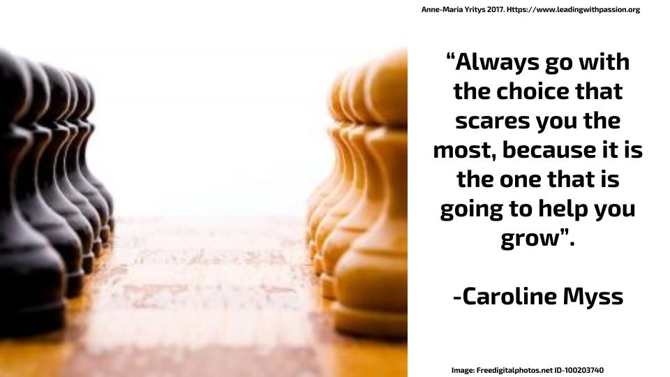 "Always go with the choice that scares you the most. It´s the one that will help you grow". -Caroline Myss bit.ly/CHOICES777
#mindfulness