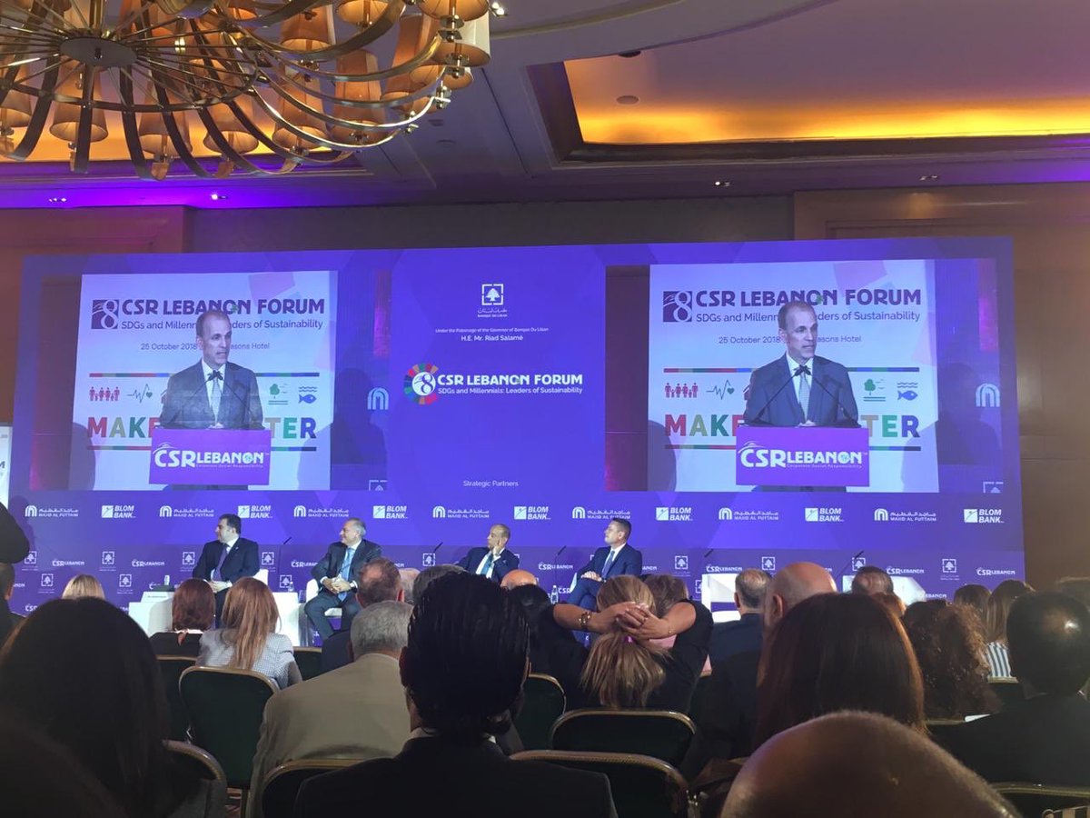 JanWaltmans's tweet image. CSR Lebanon organises Important conference in Beirut today with many participants, ministers, mp’s, entrepreneurs, civil society, media and CSR-specialists. Corporate social responsibility is a business model to stay, it’s not charity! #csrlb8 @csrlebanon