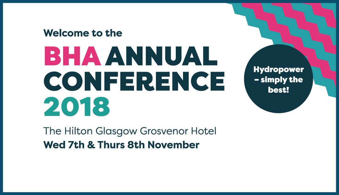 NEXT! Glasgow. See you at at the British Hydropower Association Annual Conference. Less than two weeks to go! <a href="/BHA_Events/">BHA Events</a> #hydropower #conferences #exhibitions #corporateevents