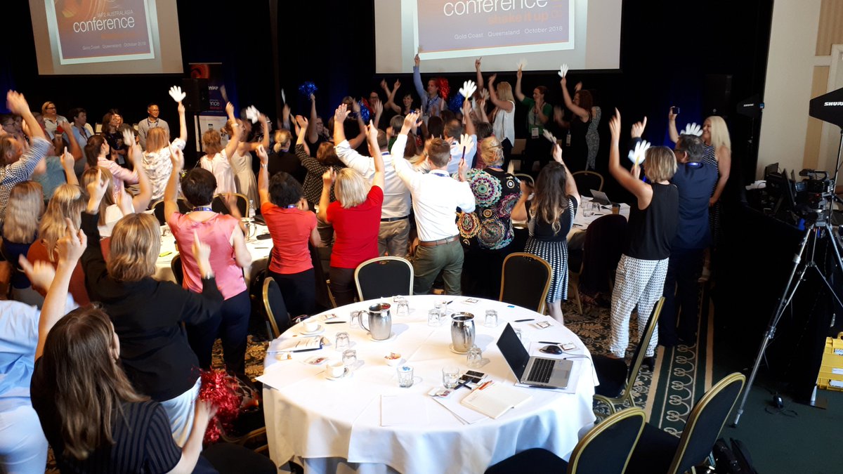IAP2A's tweet image. As the curtain closes this year on the 2018 #IAP2 Conference: #shakeitup18 we would like to thank you the delegates, the conference working group our members, the #corevaluesawards entrants, the Board and conference presenters. I think we really did "shake it up" this year!