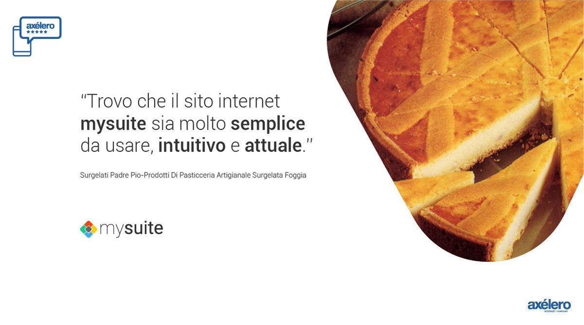 Parole che gratificano il nostro lavoro e danno valore ai nostri prodotti: quelle dei nostri clienti per #mysuite #customer #axelero