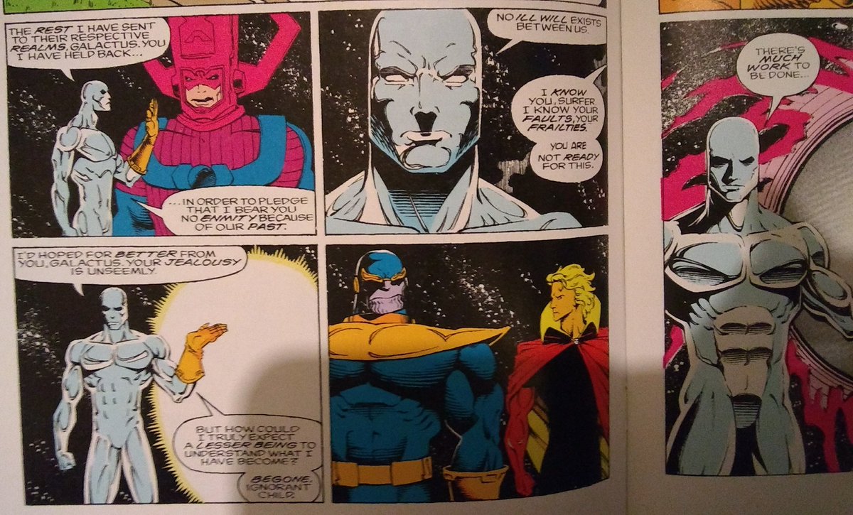 Not_a_Spiderman's tweet image. "What If The Silver Surfer Possessed The Infinity Gauntlet" might be one of my favourite "What If" issues. I love Norrin's speech before he went slightly insane. All the things he promised everyone, it was kind of comforting. -Baird #Marvel #NCBD