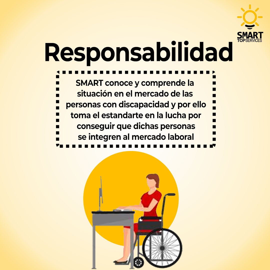 SmartTopService's tweet photo. #Conócenos
En Smart nos destacamos por trabajar en la incorporación laboral de profesionales para satisfacer a nuestros clientes, brindándoles el mejor precio posible en servicios de calidad
#SmartTopServices #CentroEspecialDeEmpleo #Outsourcing #Discapacidad #Inclusion #Empleo https://t.co/HQNczo19Ar