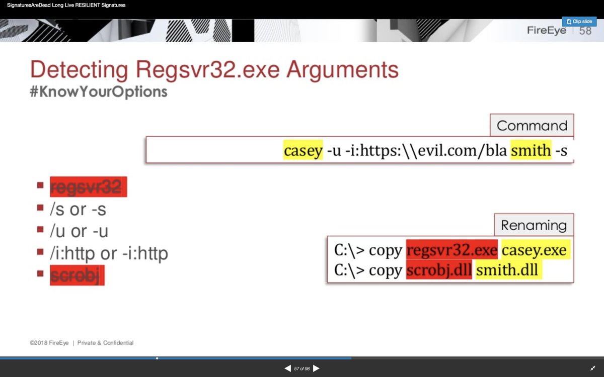 ItsReallyNick's tweet photo. Detection time!
Before continuing, please watch @matthewdunwoody & @danielhbohannon's recent talk on resilient detections:
https://t.co/IqS6S6Xro9
I'll wait.
Ok, now - if you have access to it, use PE metadata. Moving a file retains its InternalName/OriginalFilename/ProductName. https://t.co/BBMmGoEklw