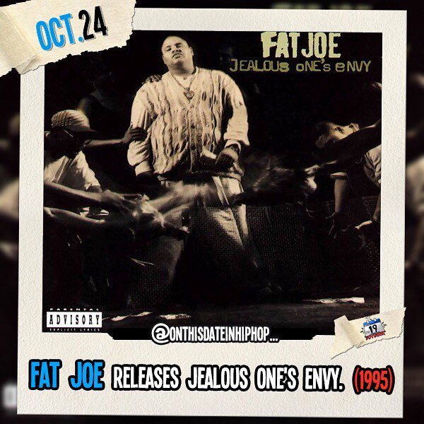 #OnThisDateInHipHop, <a href="/FatJoe/">FAT JOE</a> released his 2nd album #JealousOnesEnvy. The album, which features one of #BigPun's 1st appearances, would peak at #71 on the #2pac 200. #NoTypo ift.tt/2ScBlbM