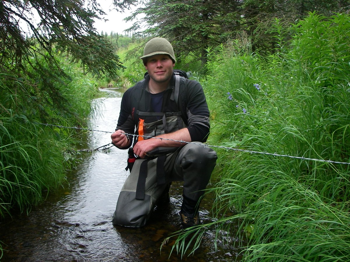 CurryCunningham's tweet photo. We used genetic mark-recapture to estimate brown bear abundance and movement among salmon streams.

Turns out barbed wire is a great way to collect bear belly hair, and allows you to identify fascinating spatio-temporal patterns in foraging habitat use. 

https://t.co/RcSAUHKAwn https://t.co/iViItHVoqn