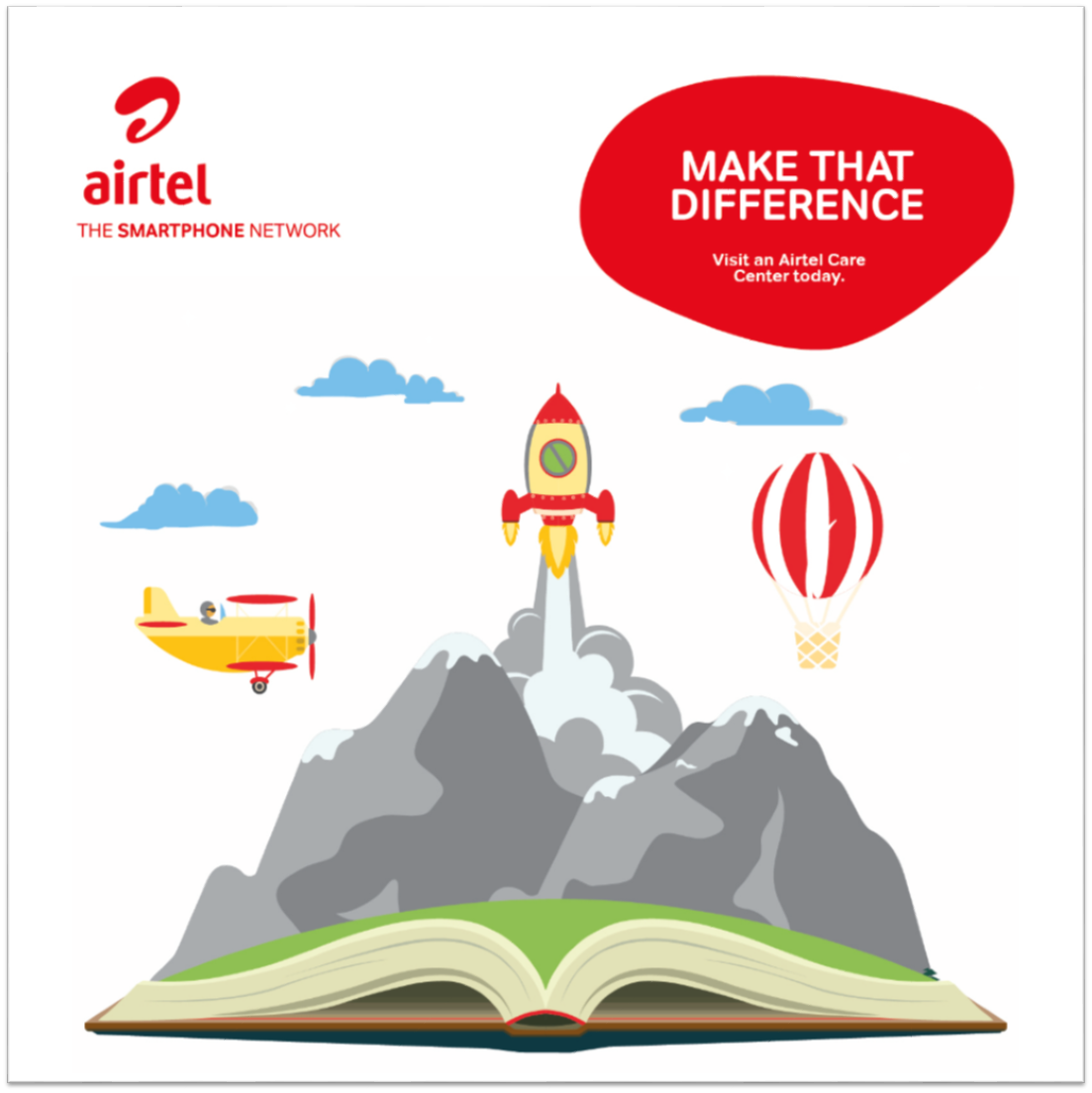Airtel_Zambia's tweet photo. Donate a book or a toy today to make a difference in a child’s life this Independence. Every book or toy donated will go a long way and put a smile on their faces. #MakeThatDifference. https://t.co/GDntfmezjT