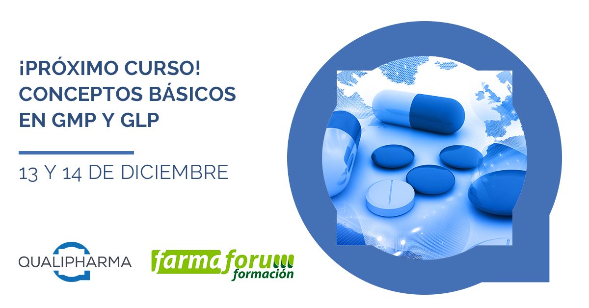 Próximamente nuevo curso en Servicios Técnicos para adquirir los conceptos básicos GMP y GLP. De la mano de <a href="/Farmaforum_For/">Farmaforum Formación</a>. ¿Quieres saber más? Toda la información en la web: ow.ly/Stl230lSJzI