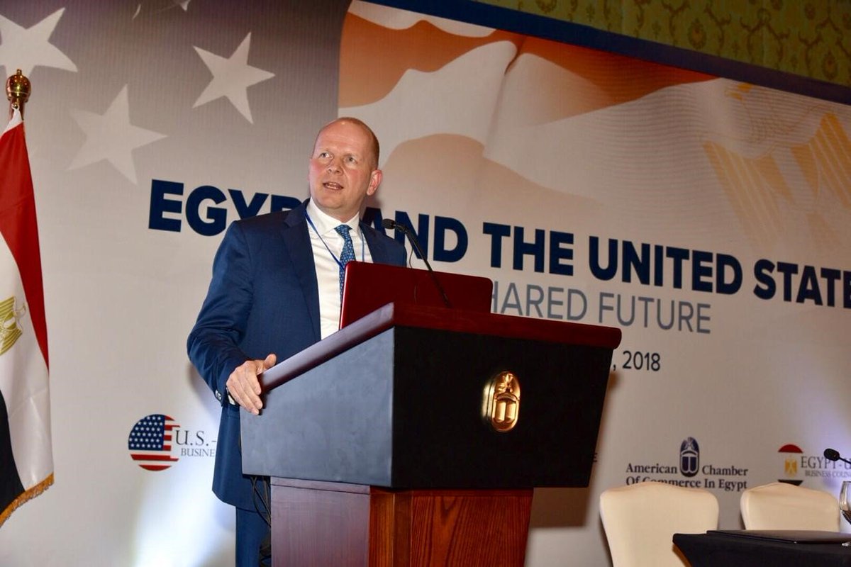 MastercardMENA's tweet photo. “We see #Egypt as a key growth market for #Mastercard globally,” said Michael Miebach, Chief Product Officer @Mastercard, while delivering a keynote speech at @amcham_egypt’s ministerial panel meeting held in #Cairo. https://t.co/M5g2NitBZa