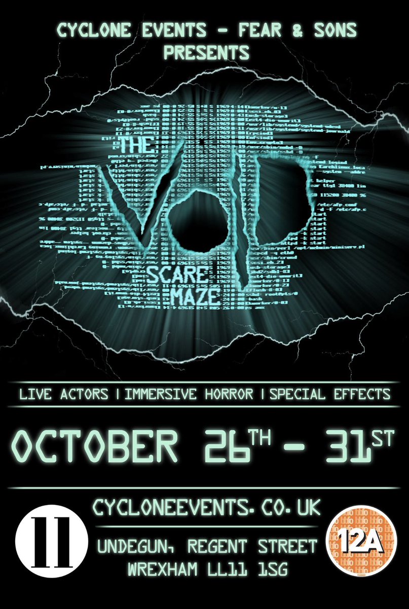 #TheVoid #Wrexham #horrormaze #scaremaze #halloween #events #scary #liveactors #NorthWales