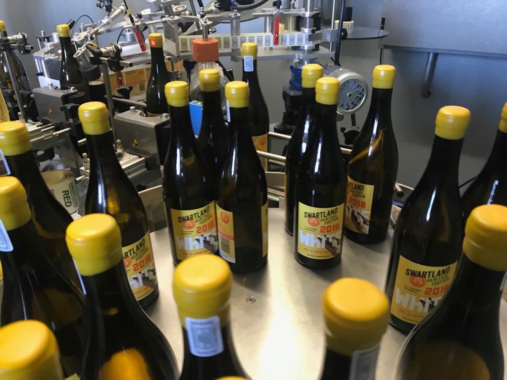 Heritage Festival White is bottled and ready for next weekend!  #swartlandindependent #swartlandwine