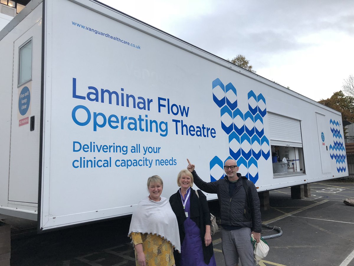 Our temporary vanguard theatre has landed #keepoperating <a href="/aaroncumminsNHS/">Aaron Cummins</a> <a href="/UHMBT/">MorecambeBayNHSTrust</a>