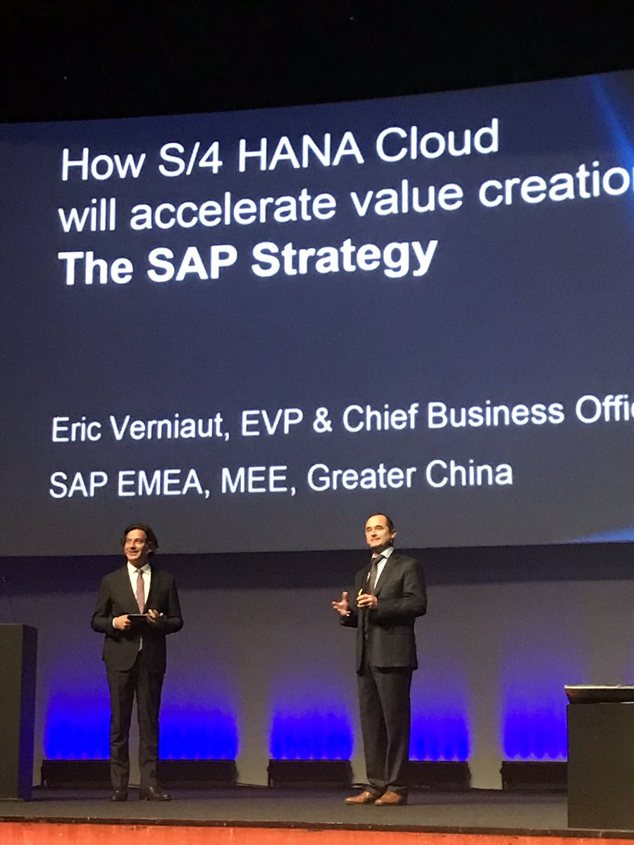 Eric Verniaut on stage now for #SAPNOWIstanbul