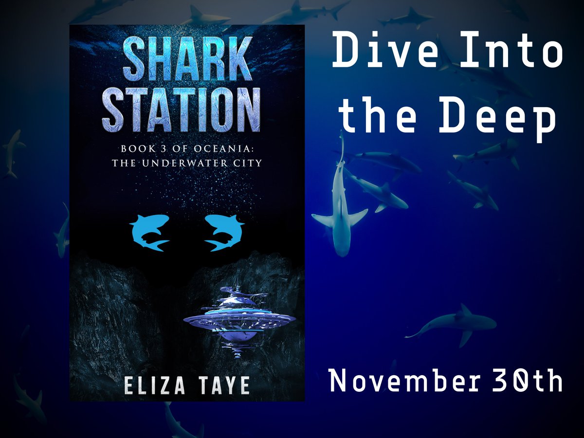 ElizaTaye's tweet photo. Sent my book off to my editor this week. Can’t wait to get the corrections done and finish the book. If all goes well, Shark Station should be on track to be released on November 30th! 
#amwriting #amediting #bookpromo #amwritingscifi https://t.co/i0xe9wj8MI