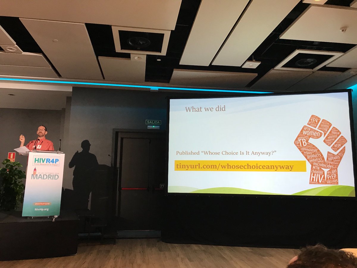 IRMA’s Marc-Andre LeBlanc presents on advocacy 2 save R&amp;D of user controlled, short acting, non-systemic choices at #HIVR4P2018. Sign our short statement in support bit.ly/ourpreventionc… #ourpreventionchoices #fulltoolbox  <a href="/HIVR4Px/">HIVR4P</a> <a href="/HIVptn/">HPTN</a> <a href="/HelpEndHIV/">HVTN</a> <a href="/HIVMTN/">MTN</a> <a href="/HIVpxresearch/">AVAC</a>