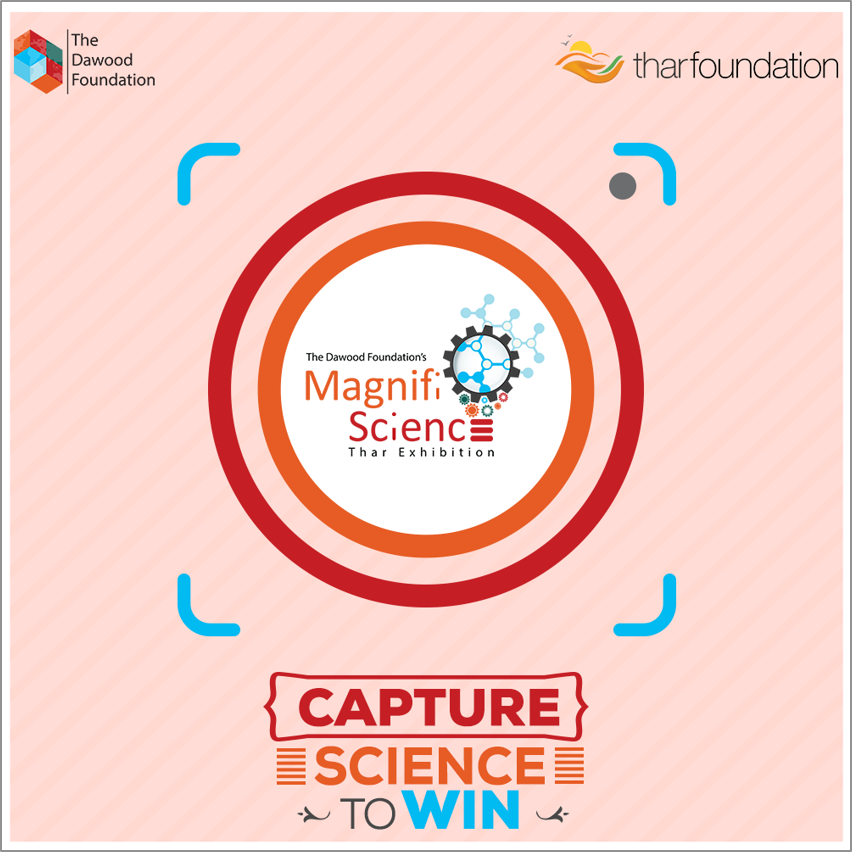 SECMC_Thar's tweet photo. Get a chance to win exciting prizes at the country's biggest science exhibition.
Take a picture at our photo booth, tag Thar Foundation and SECMC pages and post it on your Twitter.
Read More : https://t.co/QltnbMAtTr
#Magnifiscience2018 #thedawoodfoundation #tharfoundation https://t.co/Ghp4JDlI84