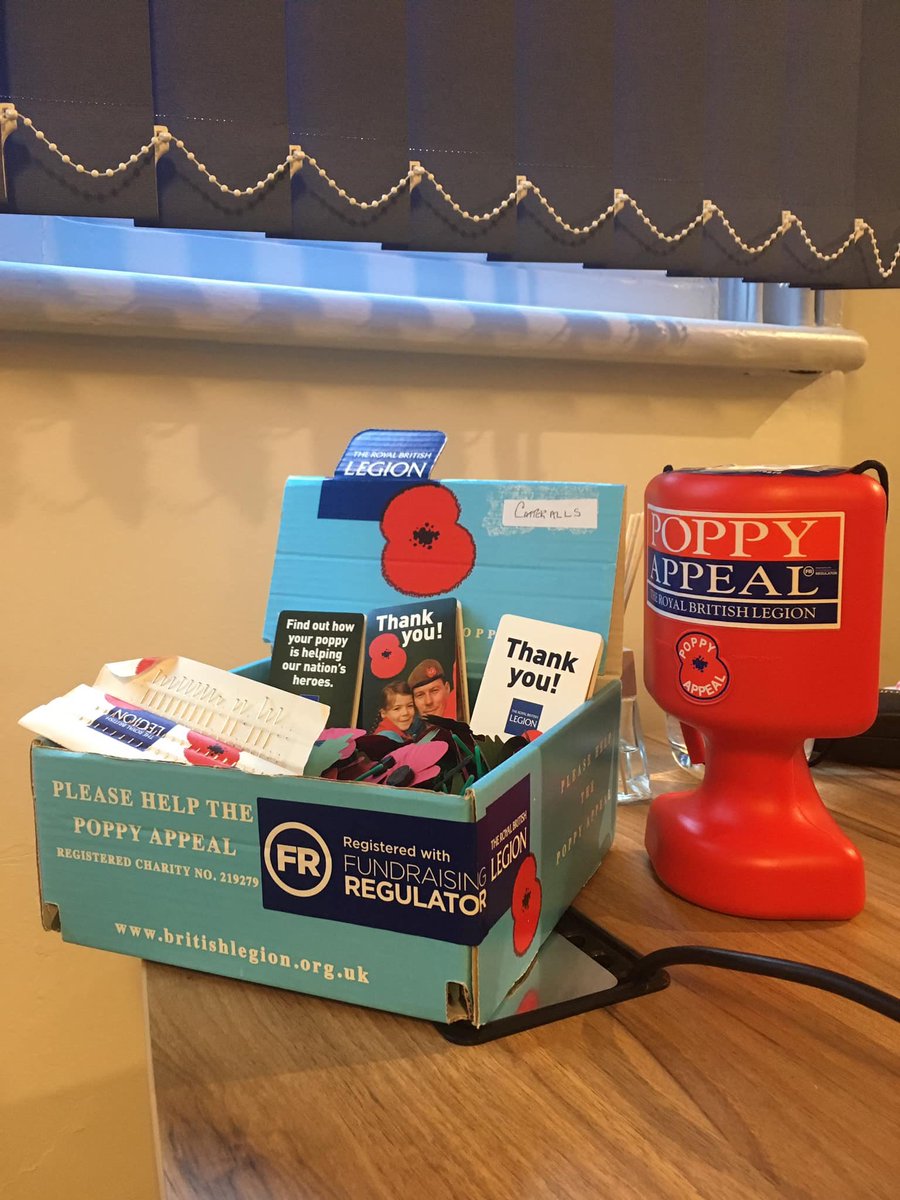 We are supporting The Royal British Legion #PoppyAppeal - please feel free to call into our office and get your poppy, all #donations gratefully received 🙏🏻